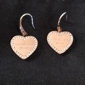 Michael Kors heart earrings